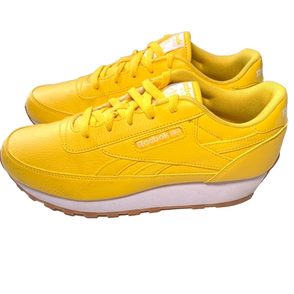 Reebok CL Renaissance Wide D  Memorytech 2.0 Yellow Sneakers NEW Box Wo Size 9 - Picture 1 of 13